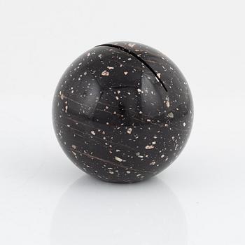 A porphyry paper weight , 20th Century.