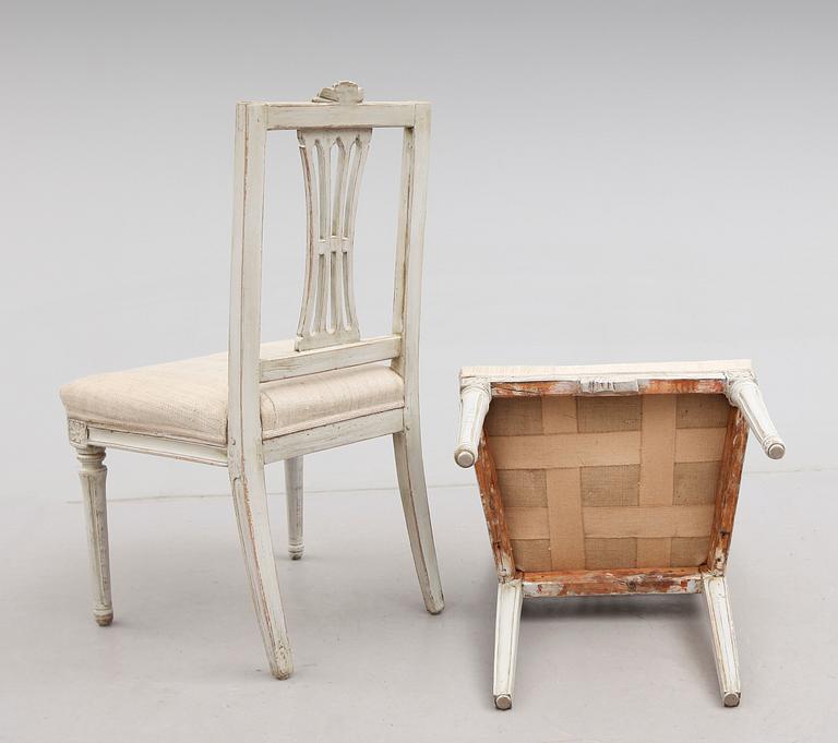 STOLAR, 1 par, gustavianska, 1700-talets andra hälft.