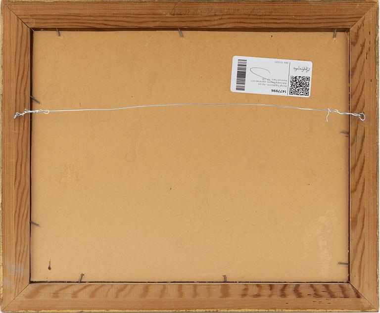 Bengt Lindström, olja på duk/papp-pannå, signerad och daterad Paris -47.