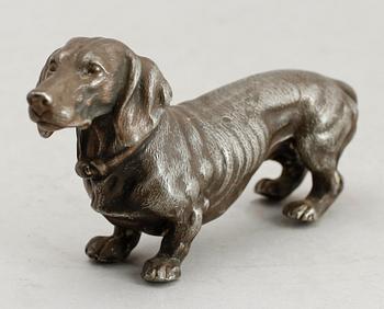 FIGUR, metall, otydligt sign, 1800-/1900-tal.