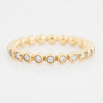GEORG JENSEN, "Aurora", ring med briljantslipade diamanter.