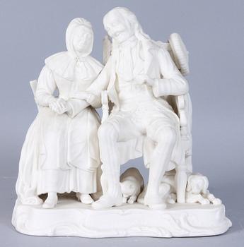 FIGURIN, parian, "John Anderson My Jo", Mintons Ltd, efter, 1800-talets andra hälft.