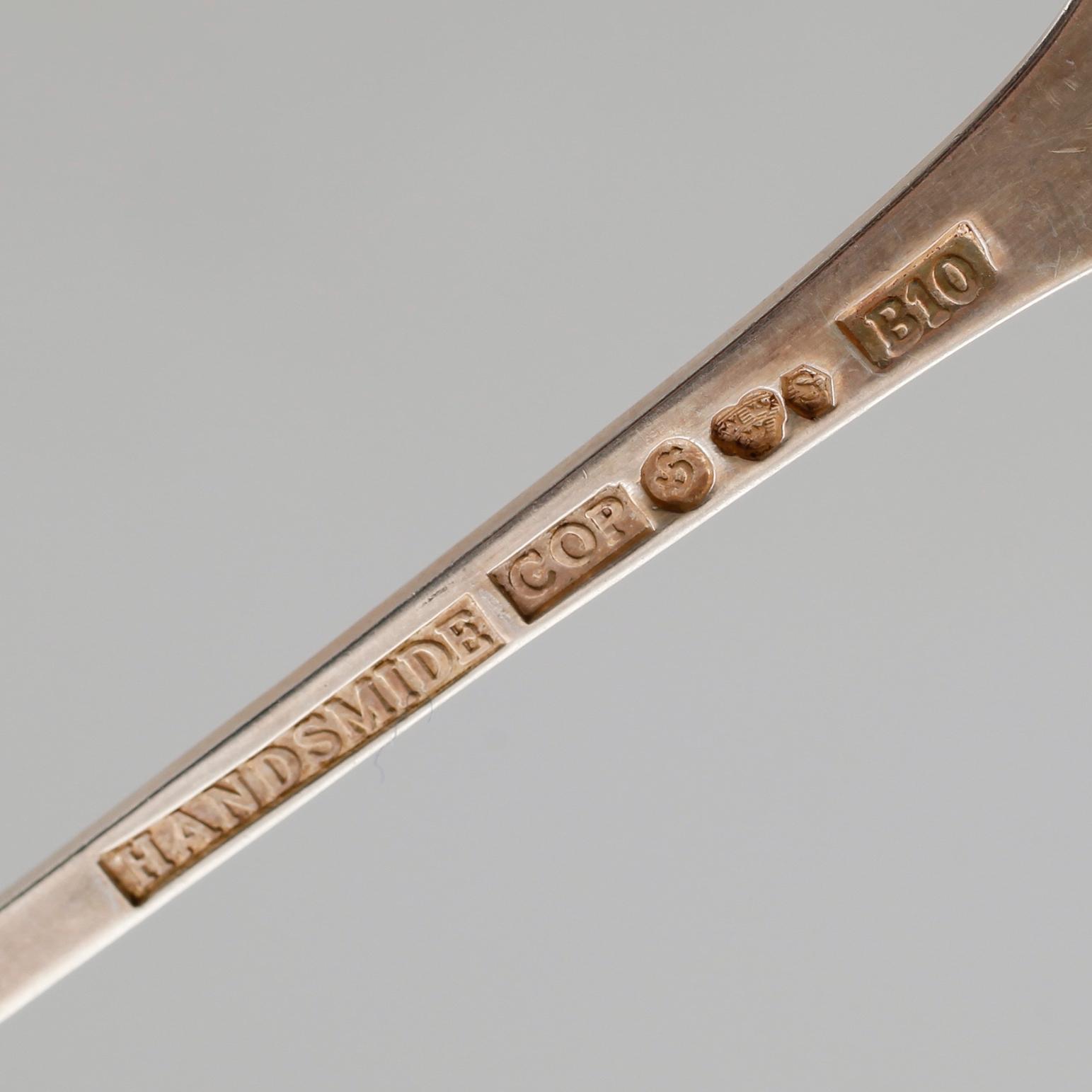 BESTICK, 15 delar, silver, svenska stämplar, 1900-tal. Total vikt ca 246 g.