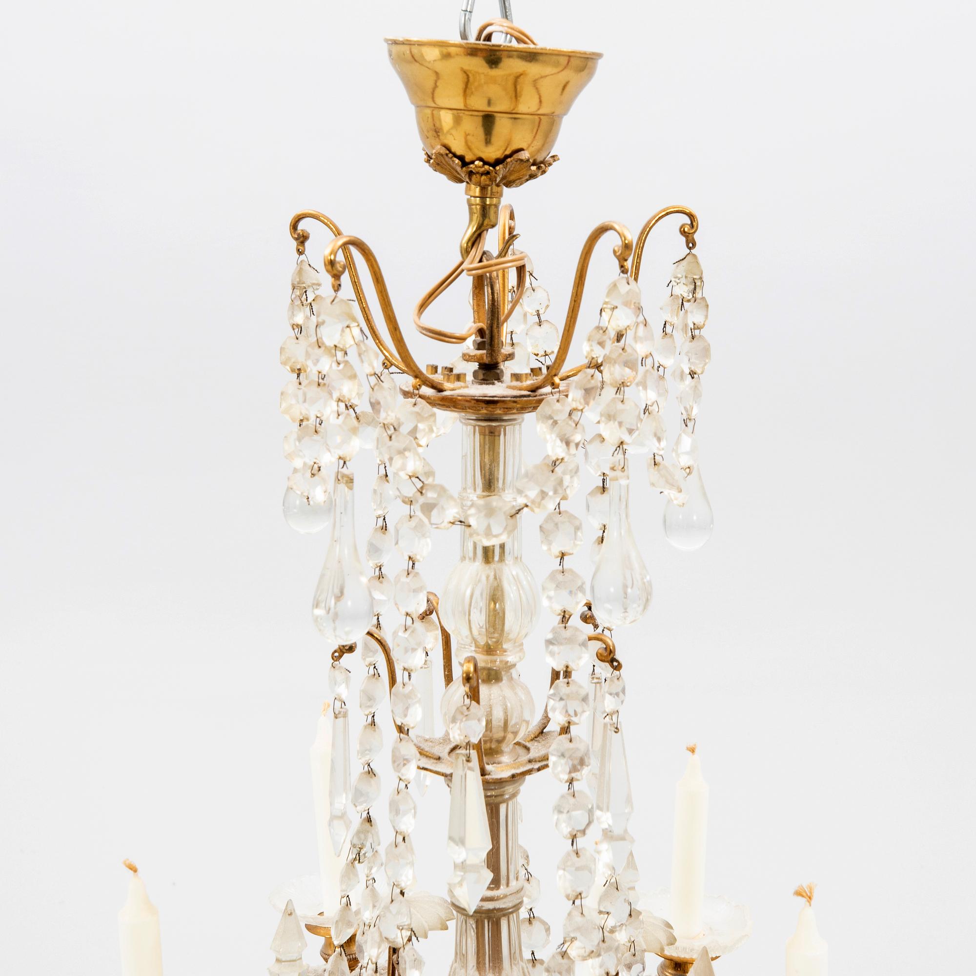 Ljuskrona Oskariansk omkring år 1900.