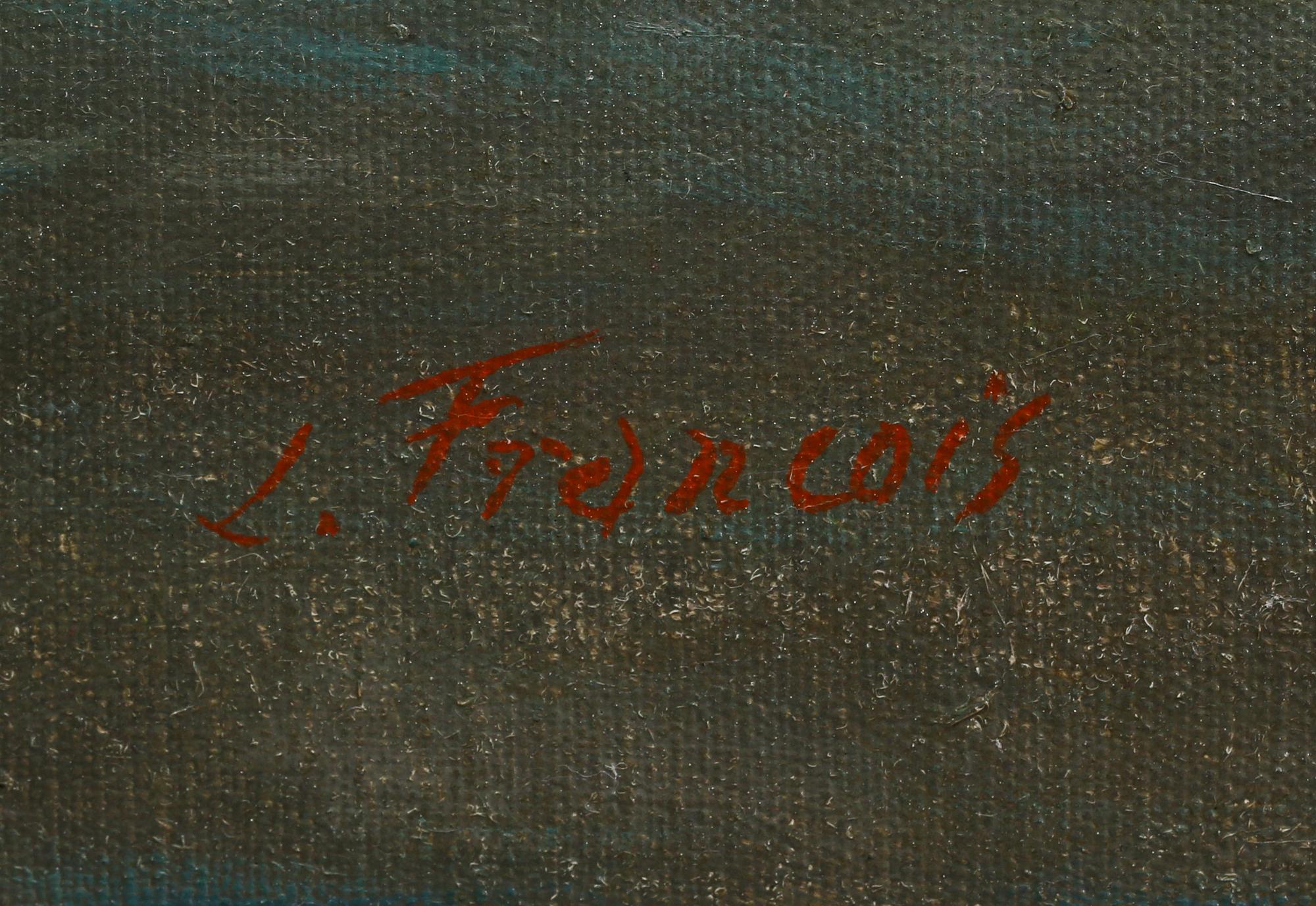 OKÄND KONSTNÄR, olja på duk, signerad L Francois, 1900-tal.