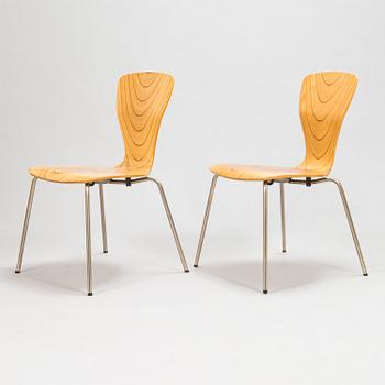 Tapio Wirkkala, two mid-20th century 'Nikke' chairs for Asko Finland.