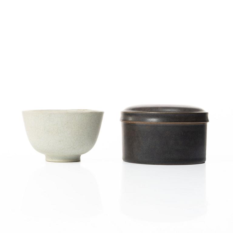 Erich & Ingrid Triller, Lot of ceramics, 7 pieces, stoneware, Tobo.