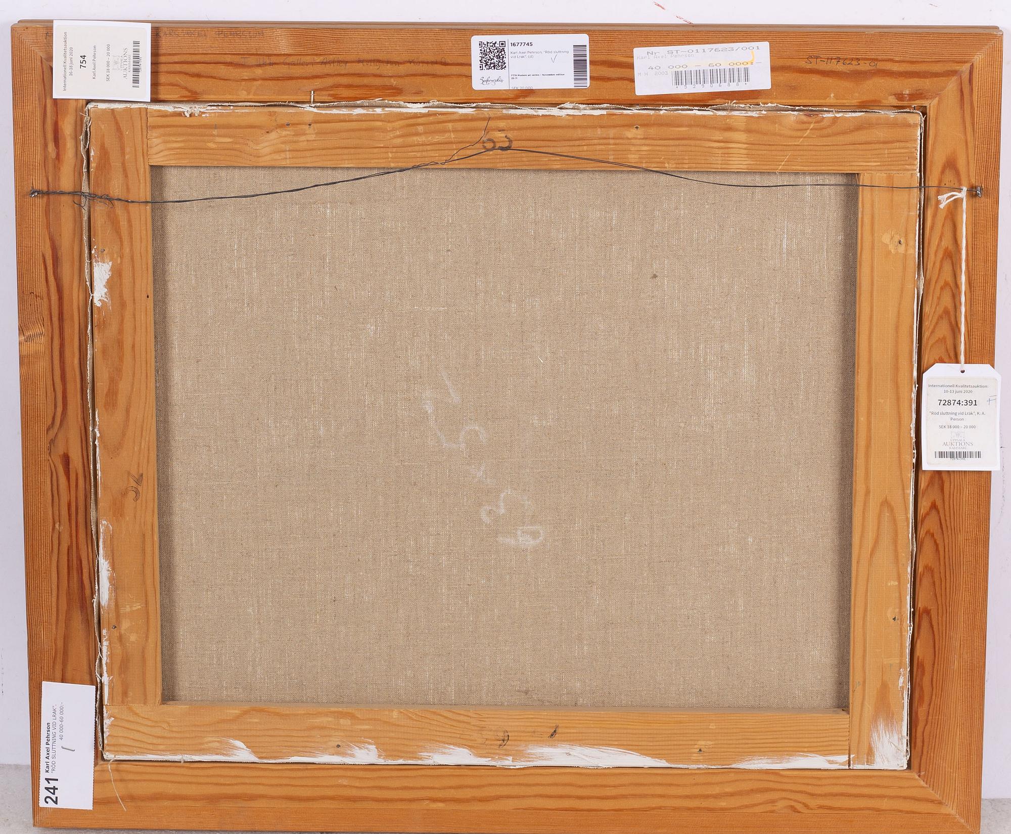 Karl Axel Pehrson, "Röd sluttning vid Lrak".