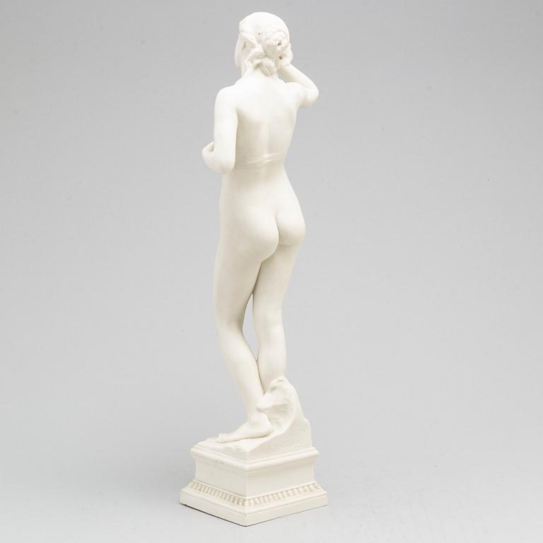 PER HASSELBERG, after. A porcelain sculpture from Gustafsberg, dated 01.