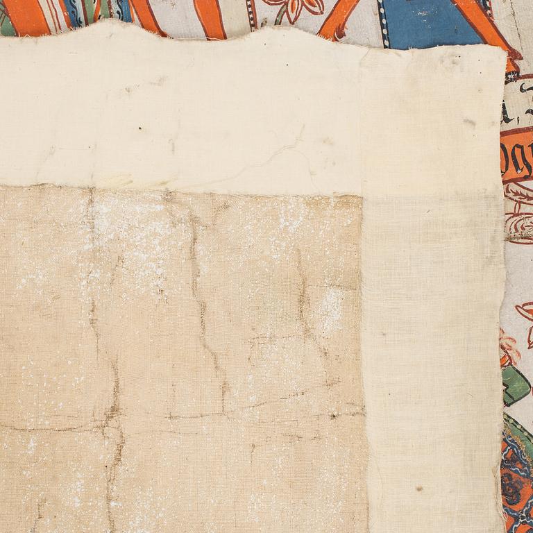 BONADSMÅLNING, allmoge, Småland, Anders Andersson, Femsjö-gruppen, märkt AAS 1817.