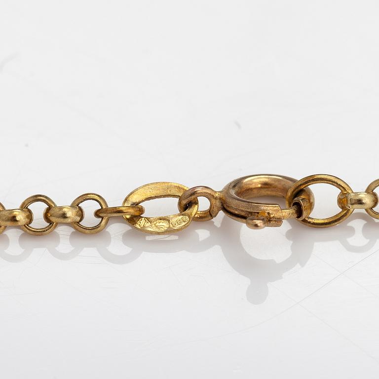A 14K gold necklace. A TIllander, Helsinki.