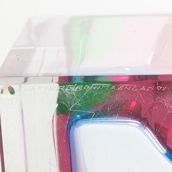 Helena Tynell, a glass vase, signed Helena Tynell Riihimäen Lasi Oy.