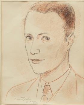 Einar Jolin, Självporträtt.