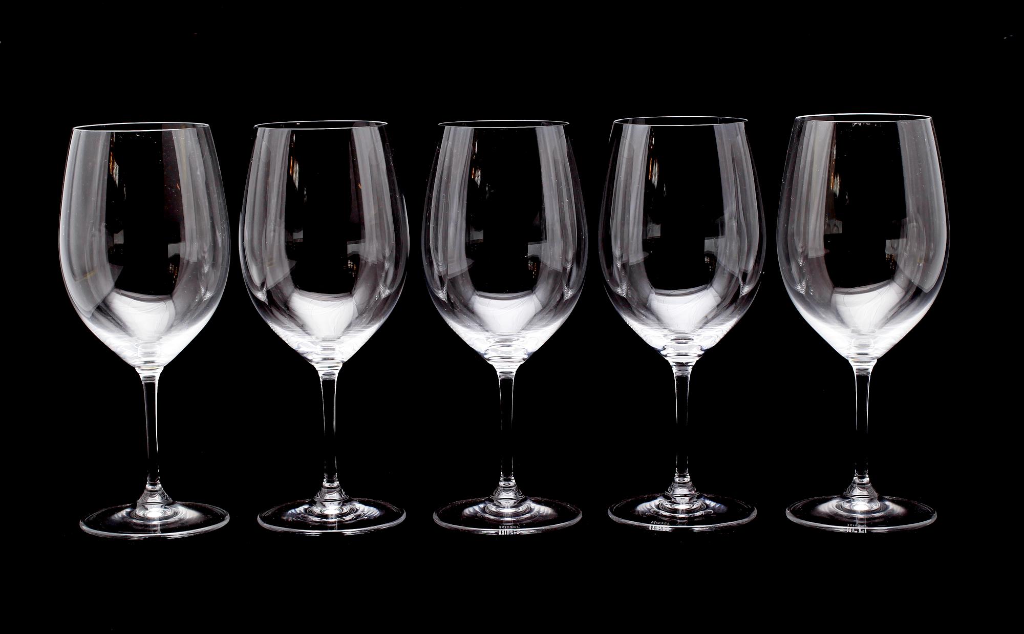 VINGLAS, 11 st (6+5), Riedel, 1900-talets andra hälft.