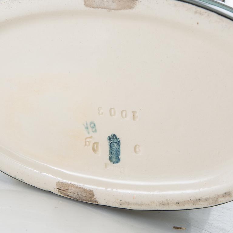 Wilhelm Süs figurine "Ziegenreiter" Karlsruhe State Majolica Manufactory AG first half of the 20th century.