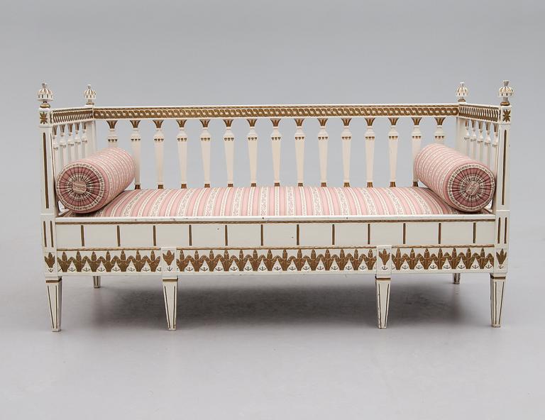 SOFFA, gustaviansk stil, 1800-tal.