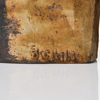 Åke Holm, a glazed stoneware sculpture, "David and Goliath", Höganäs 1950s.