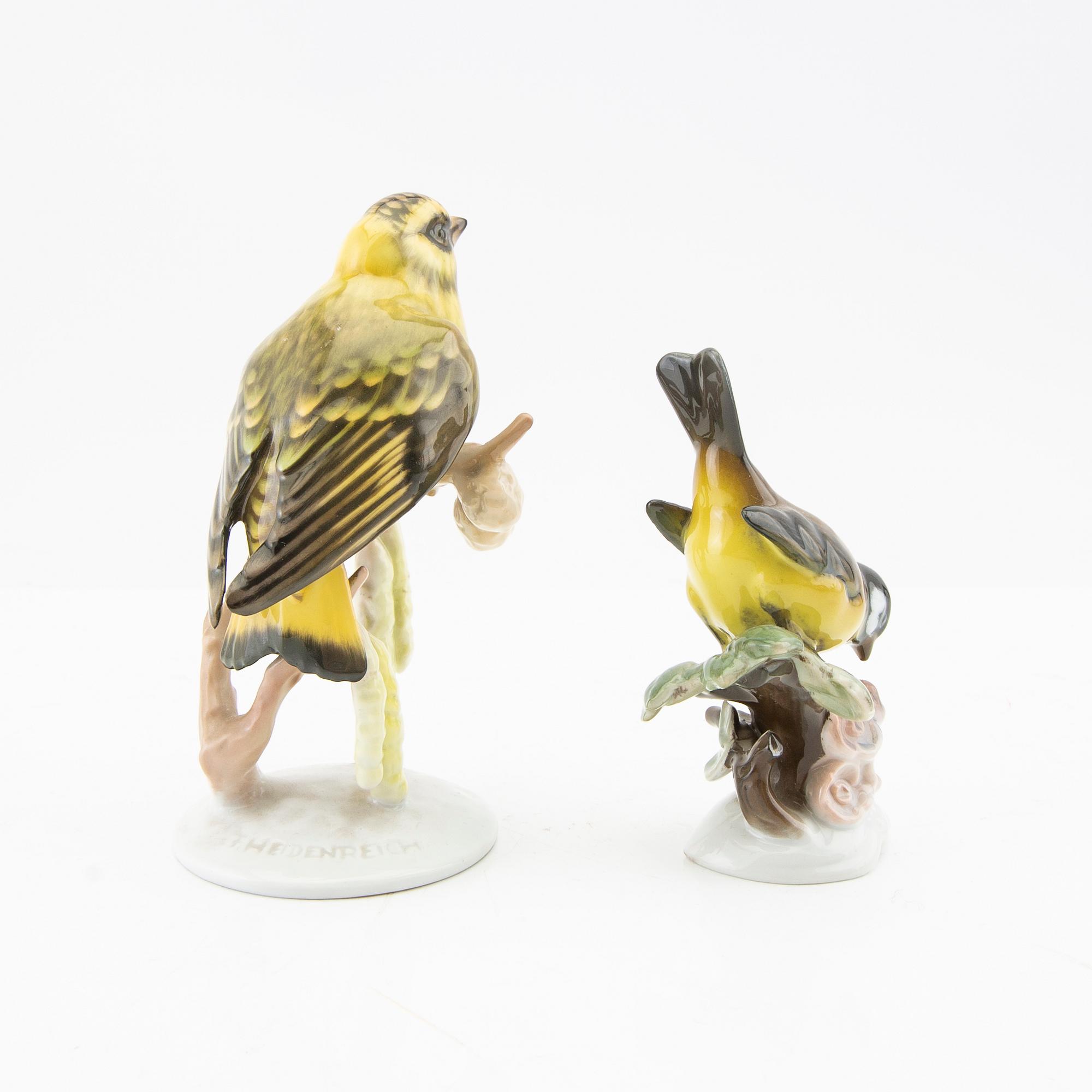 Figurines 5 pcs Rosenthal Germany mid-20th century porcelain.