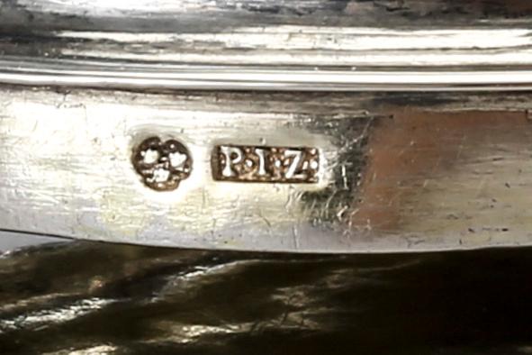 Peter Johan Zetterling chokladkanna silver Linköping 1793.