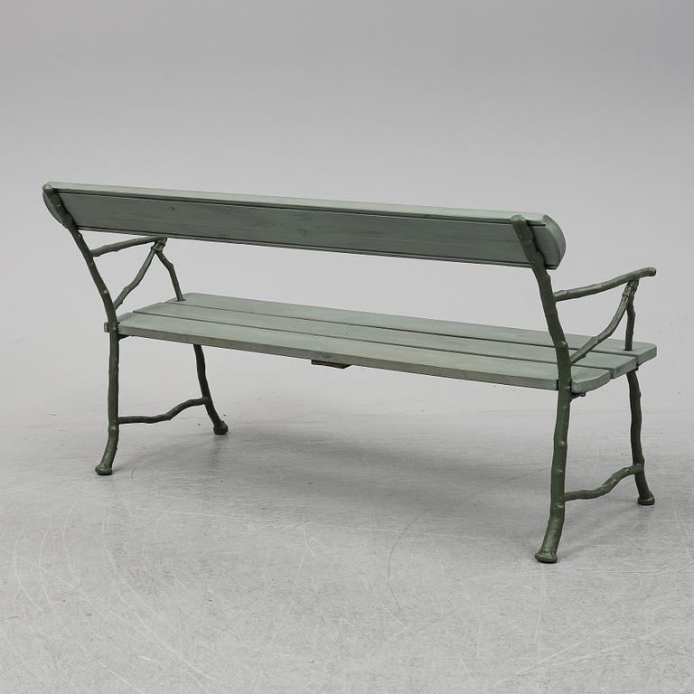 TRÄDGÅRDSSOFFA, Bolinders verkstäder, Stockholm, omkring 1900.