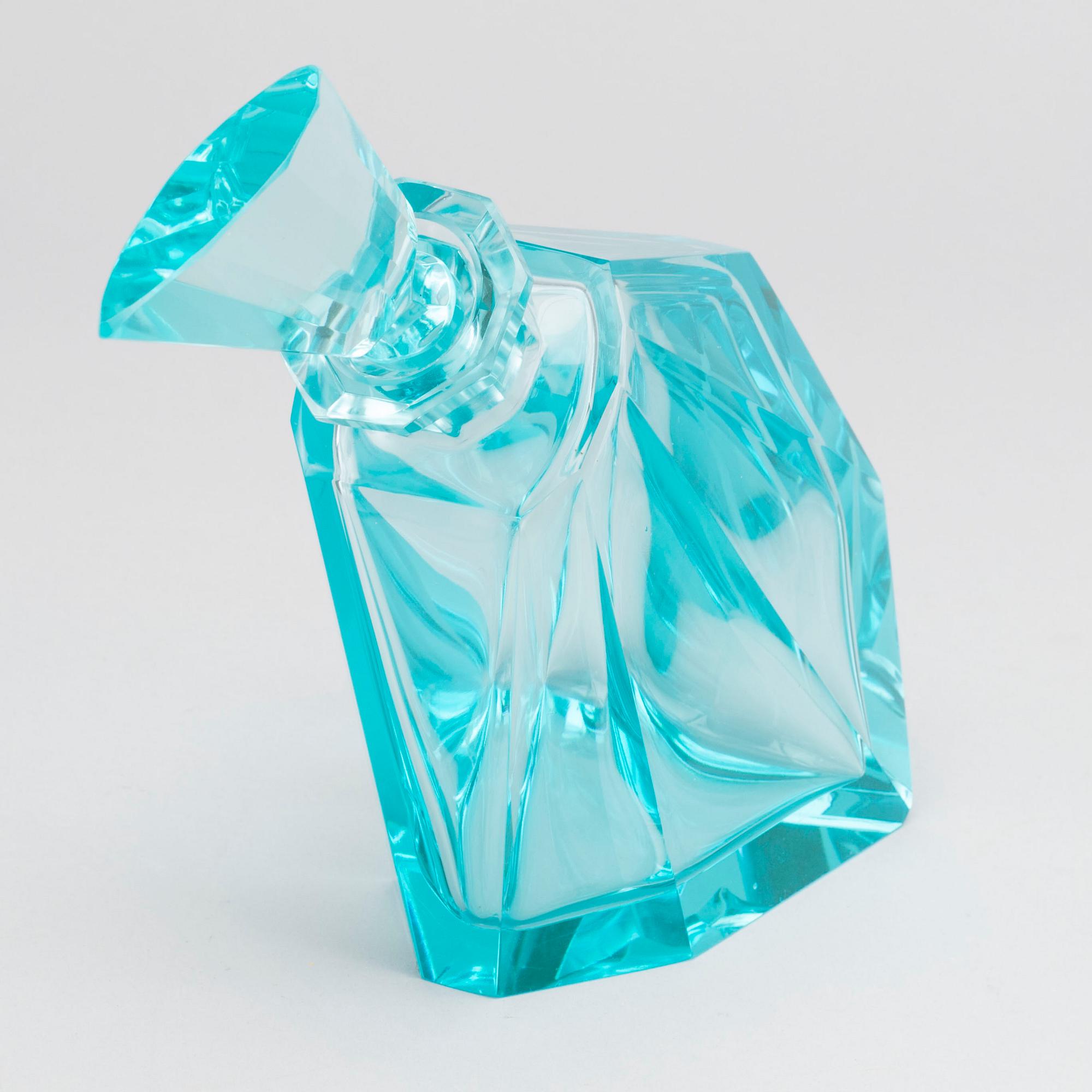 KARAFF MED GLAS, 7 dlr 1950-tal glas.