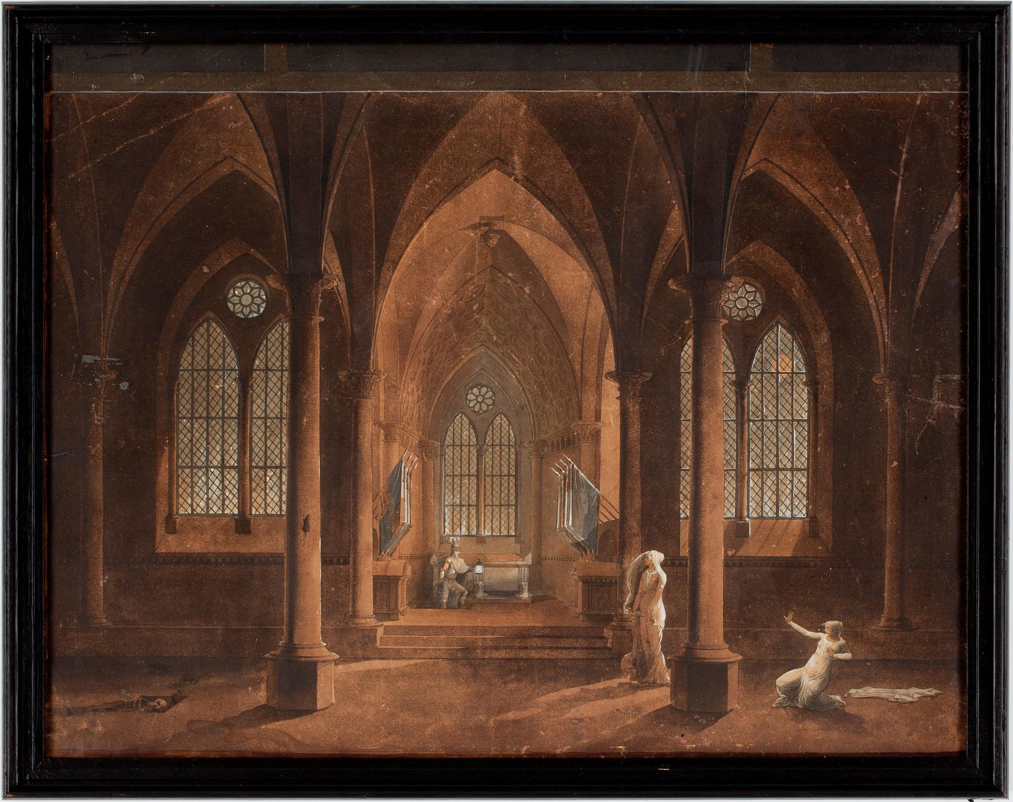 FRANS WILHELM ODELMARK, tillskriven, akvarell, osignerad.