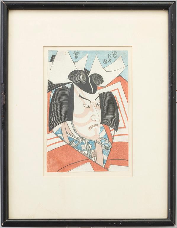 A Japanese color woodblock print, 19th century.