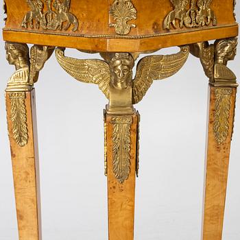 Pedestals, a pair, Empire style, around the year 2000.