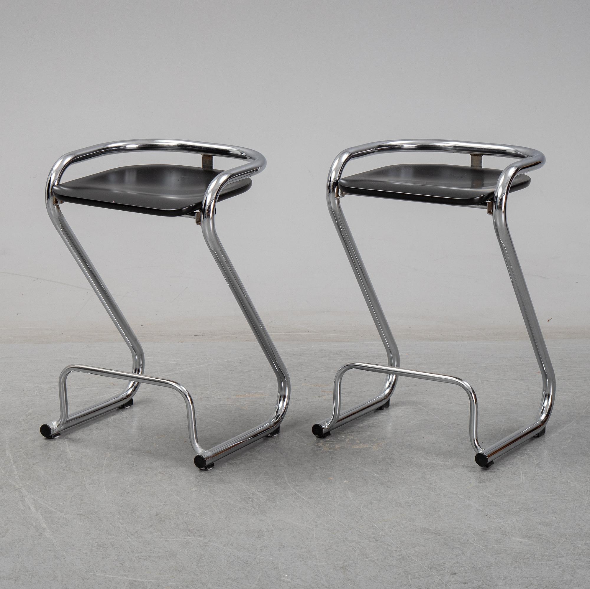 BARSTOLAR, 6 st, "S70-3", Börge Lindau och Bo Lindekrantz, Lammhults.