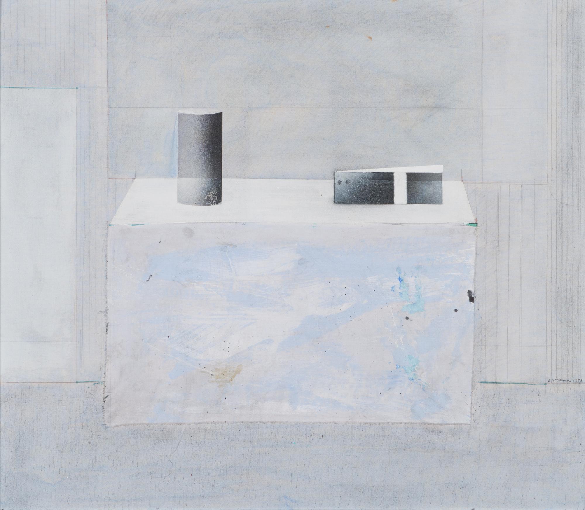 Reino Hietanen, mixed media, signed and dated 1978.