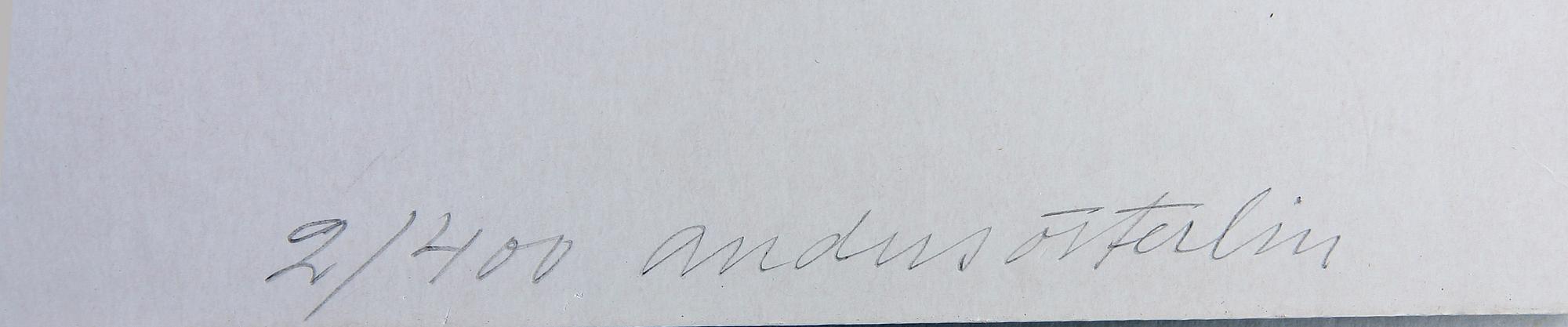 ANDERS ÖSTERLIN, blandteknik, sign o numr 2/400.