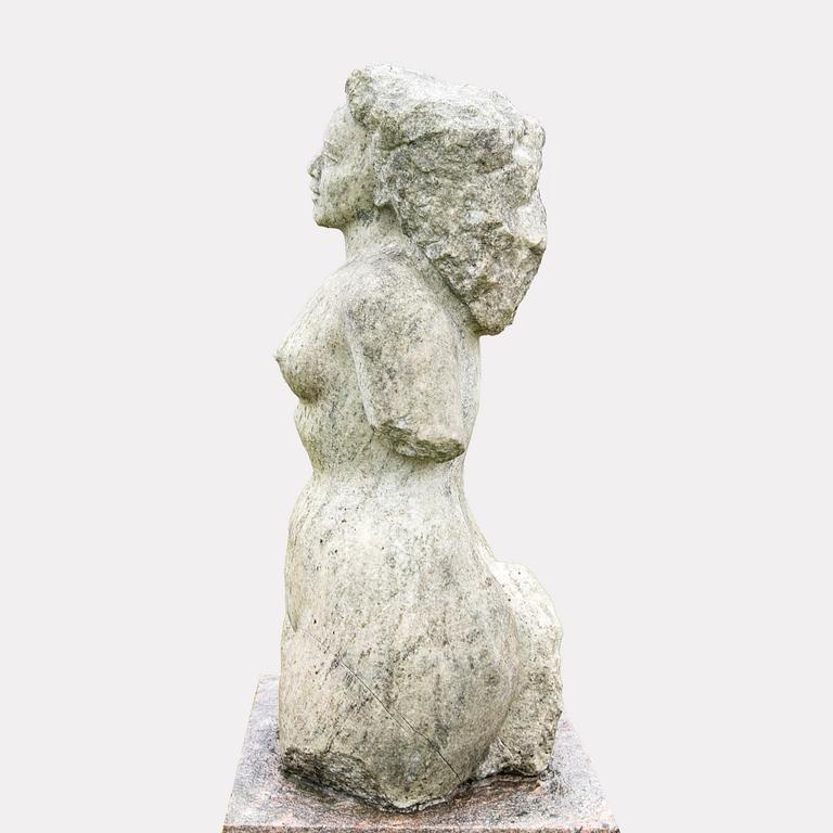 Arvid Källström, a signed stone sculpture.