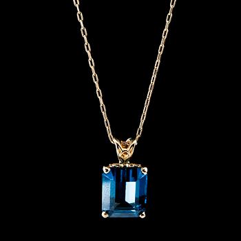 99. A PENDANT, brazilian topaz 6.08 ct.