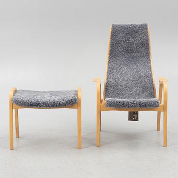 Yngve Ekström, armchair with footstool, Lamino, Swedese.