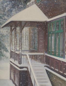 Robert Thegerström, Villa Tallbacken om vintern.