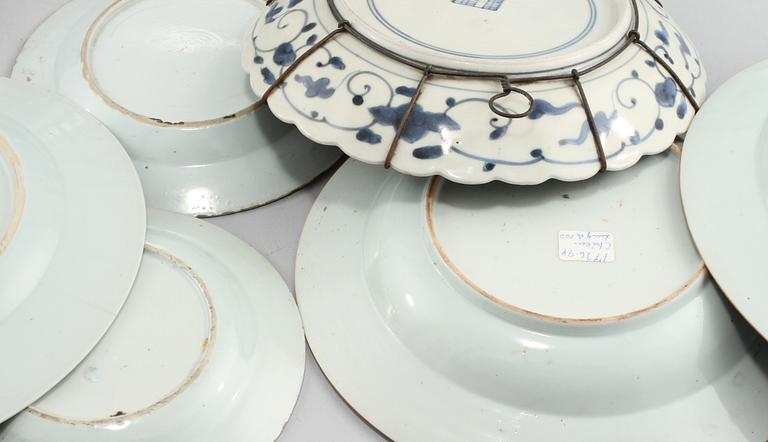 PARTI PORSLIN, 15 st, porslin, Kina och Japan, 1700/1800-tal.