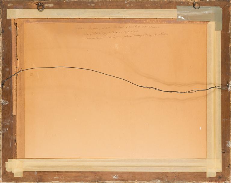 Okänd konstnär, akvarell och gouache, signerad 'Jm Moutte 1867'.