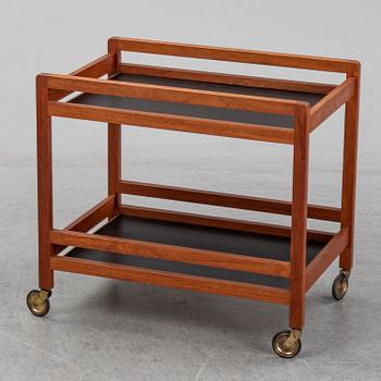 BØRGE MOGENSEN, a model 5370 teak serving trolley.