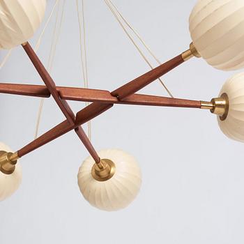 Hans Bergström, a ceiling lamp, ateljé Lyktan, Sweden 1950s.