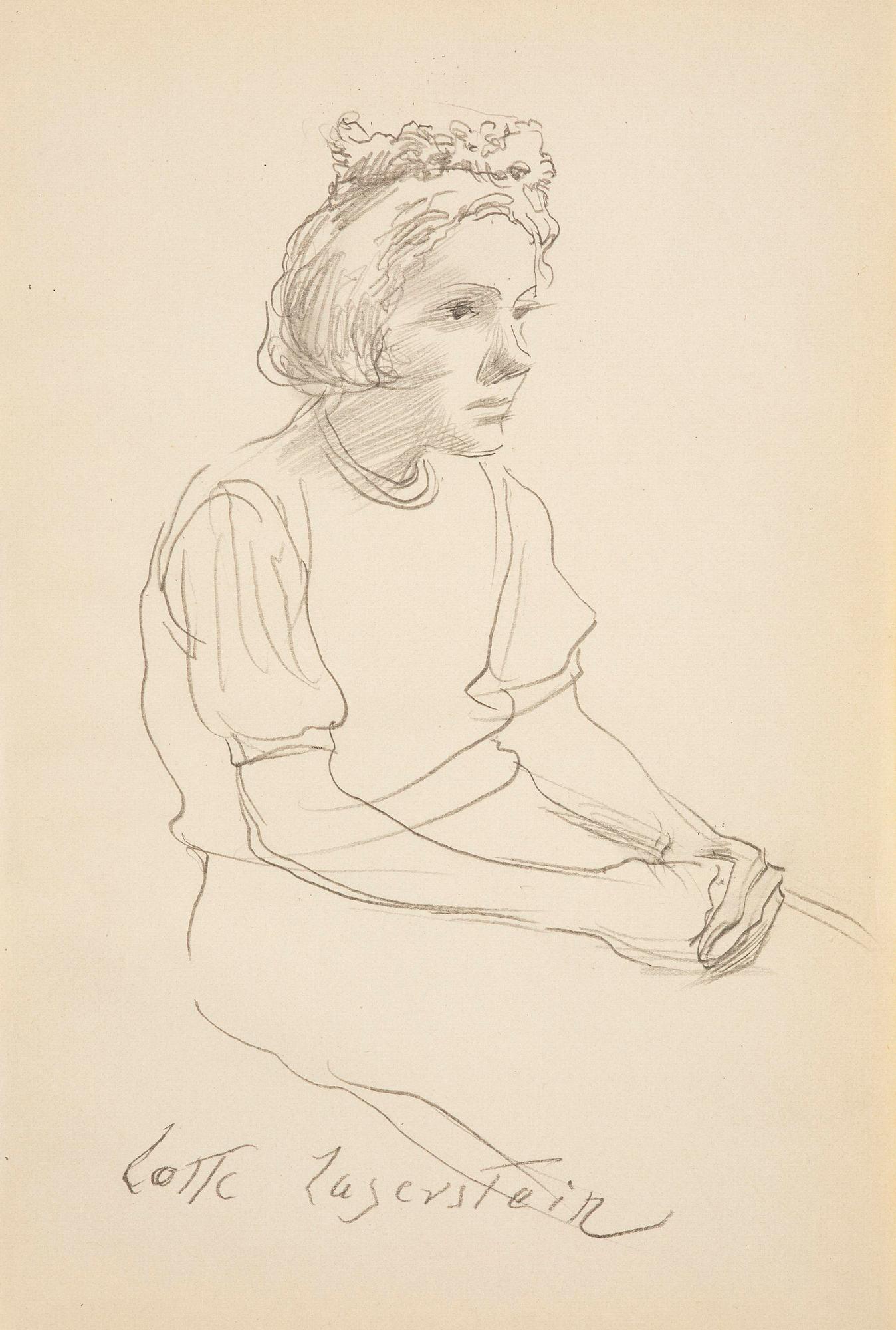Lotte Laserstein, Girl with a wreath in her hair.