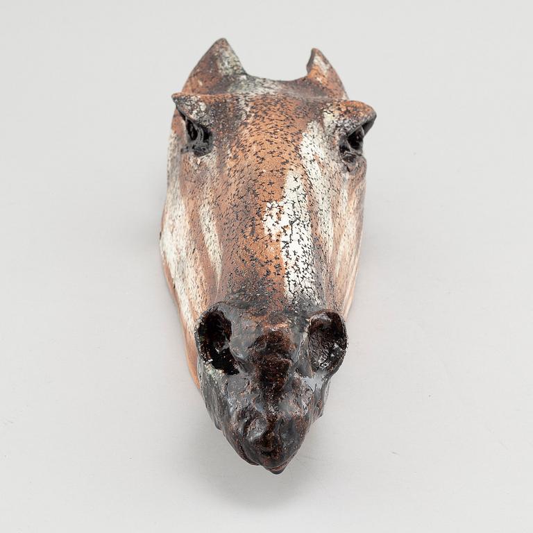 HENRIK ALLERT, skulptur, lergods, signerad.