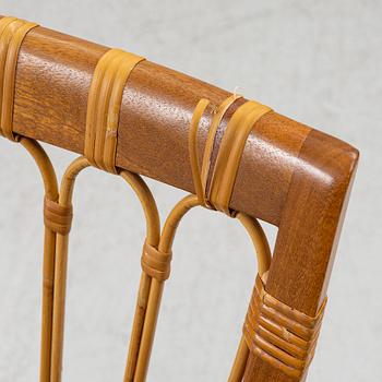 Josef Frank, a set of 8+2 dining chairs, model 1165, Svenskt Tenn, ca 1987.