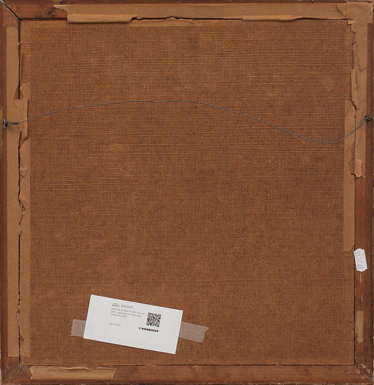 OKÄND KONSTNÄR; olja på duk, signerad R.A Brorson. Omkring 1900.