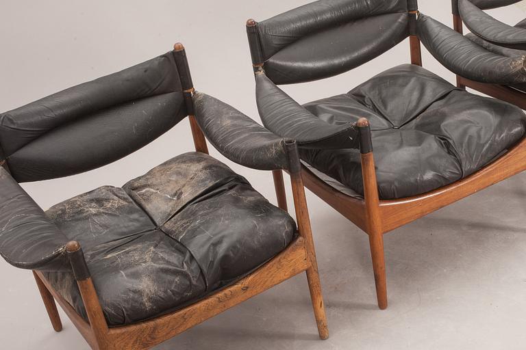 KARMSTOLAR, 3 st, Kristian Vedel, "Modus", Danmark, 1960-tal. CITES-intyg medföljer.