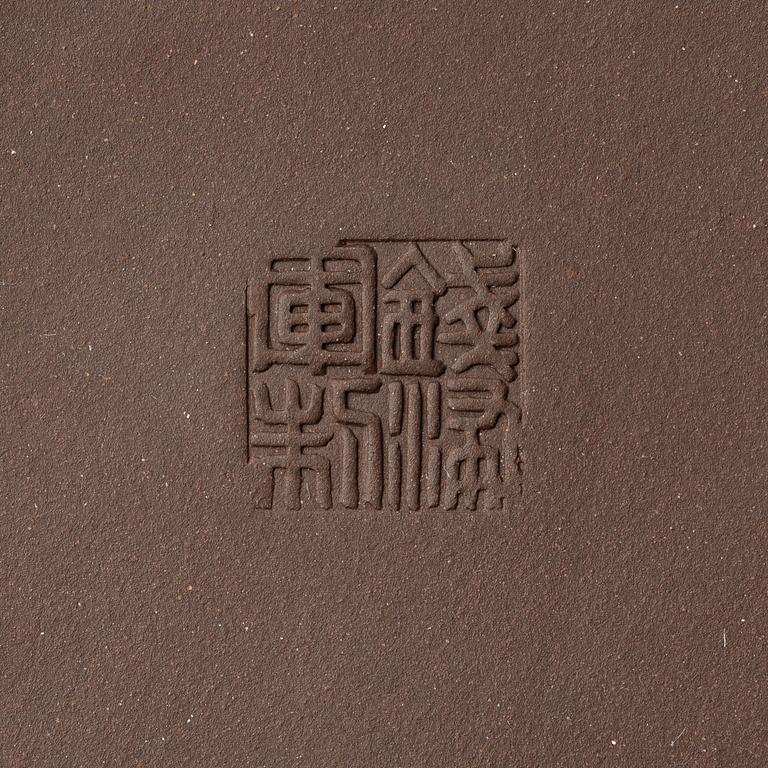 Tekannor, tre stycken, yixing, Kina, 1980-/90-tal.