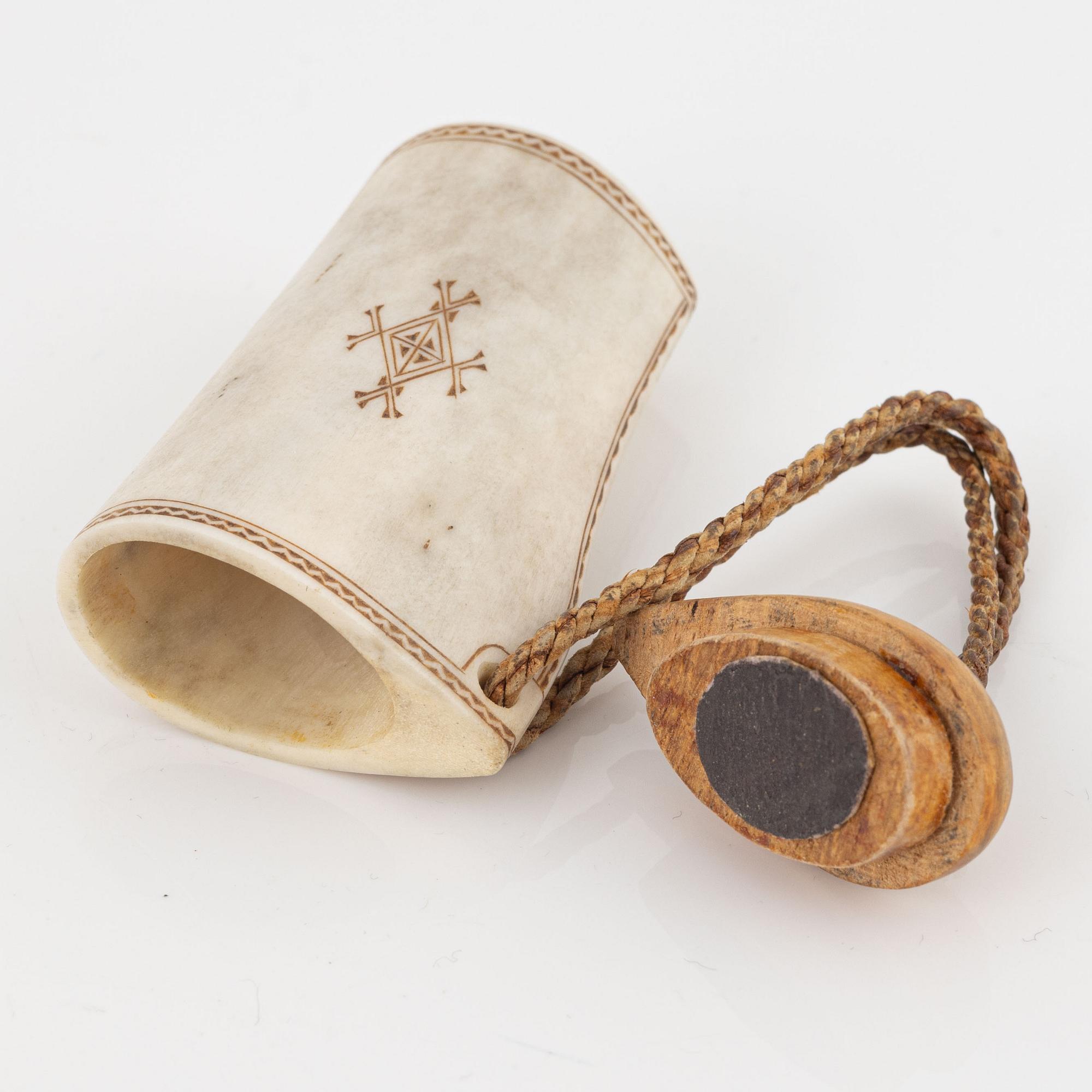 Johan Fankki and Sune Enoksson, two container, for needles and matches, signed.