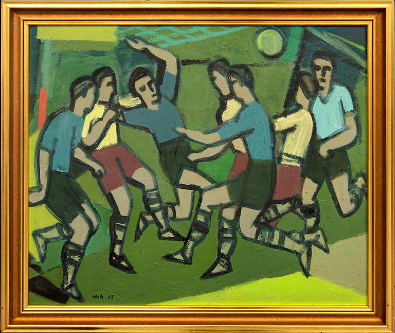Wilhelm Wik, a signed and dated oil on panel.