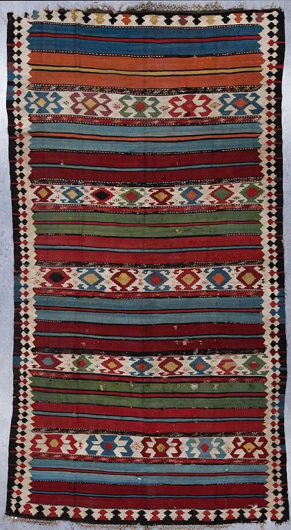 MATTA, Kelim, Shahsevan, antik. Ca 326 x 165.