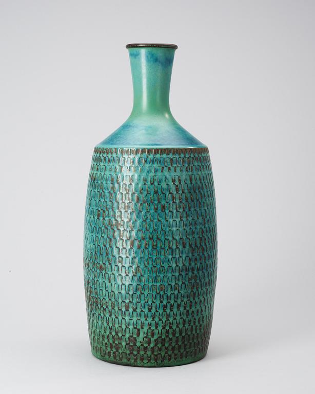 A Stig Lindberg stoneware vase, Gustavsberg Studio 1963.