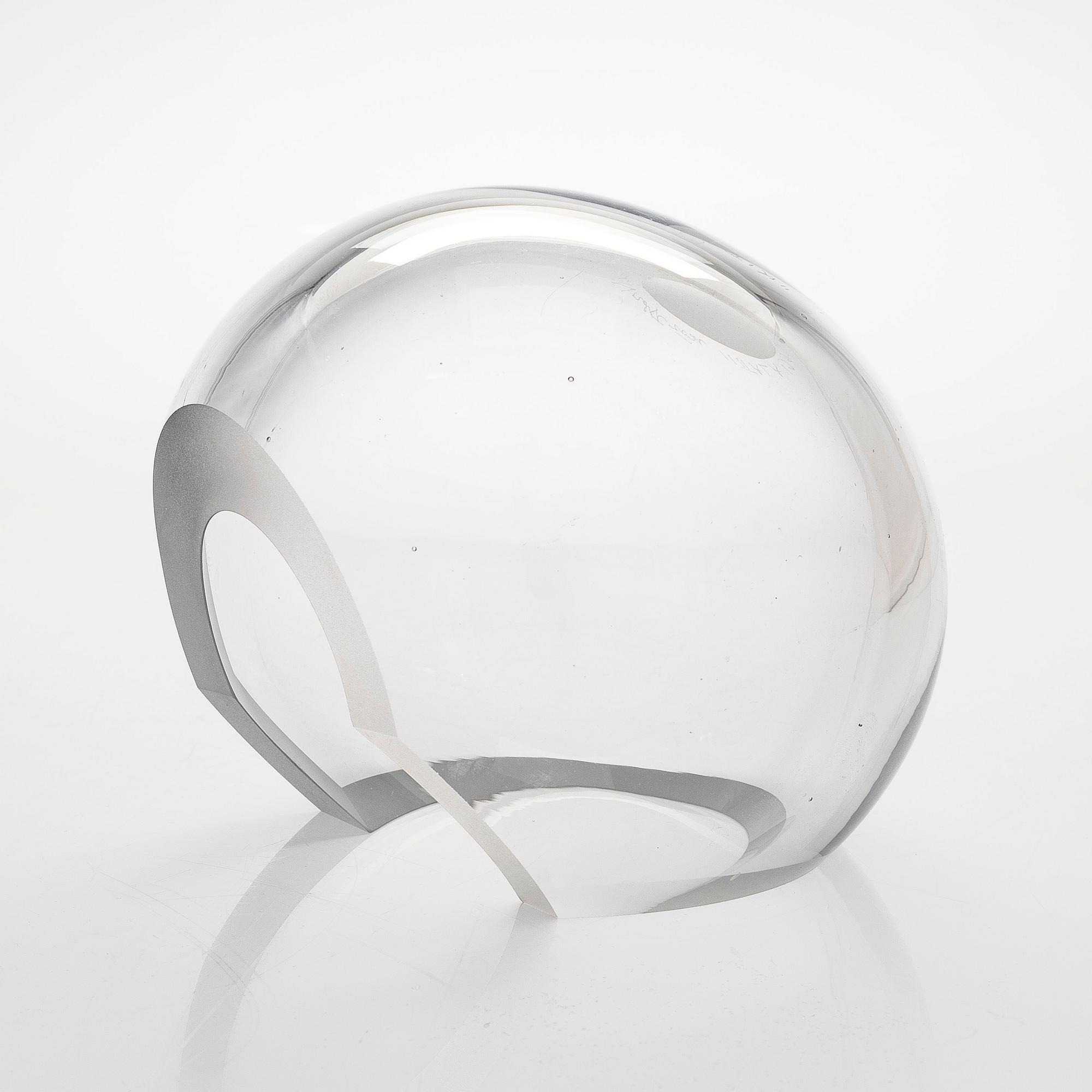 Tiina Nordström, an art glass signed Tiina Nordström, Iittala 1995.